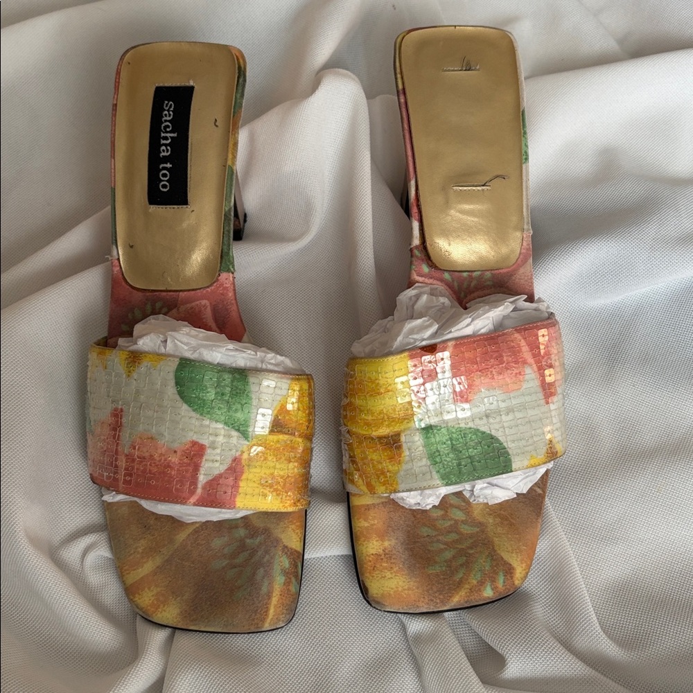Colorful Open-Toe Sandals